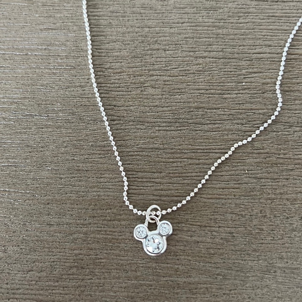 Diamond Mickey Mouse necklace